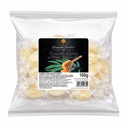 Caramelle ripiene al miele balsamiche con cuore morbido