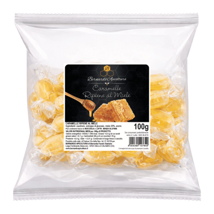 Caramelle ripiene al miele con cuore morbido al miele