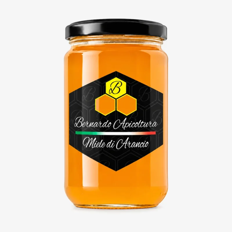 Vasetto di miele di arancio calabrese, miele di zagara Bernardo Apicoltura